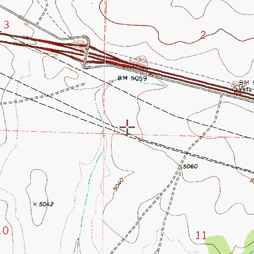 Topographic Map of Seligman Junction Substation, AZ