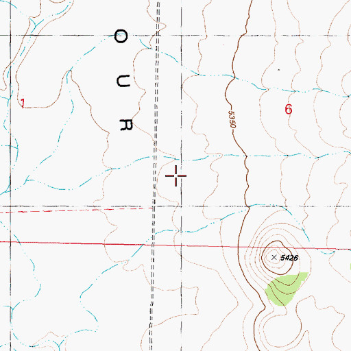 Topographic Map of Seventyfour Plains, AZ