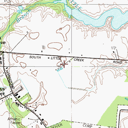 Topographic Map of Tyn Head Court, DE