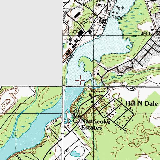 Topographic Map of Morgan Branch, DE