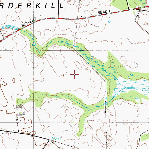 Topographic Map of Murderkill Neck, DE
