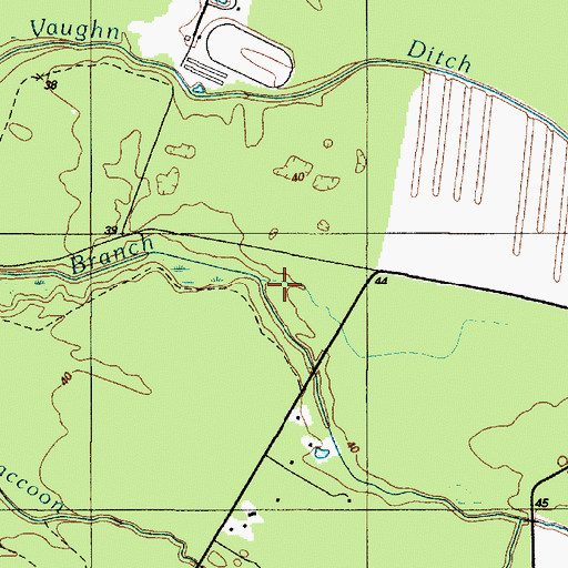 Topographic Map of New Ditch, DE