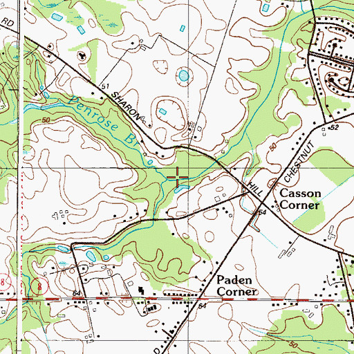 Topographic Map of Penrose Branch, DE