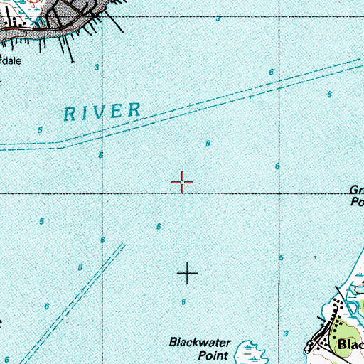Topographic Map of Pepper Creek, DE
