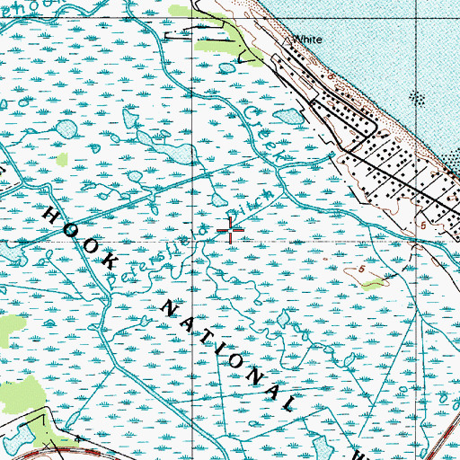 Topographic Map of Petersfield Ditch, DE