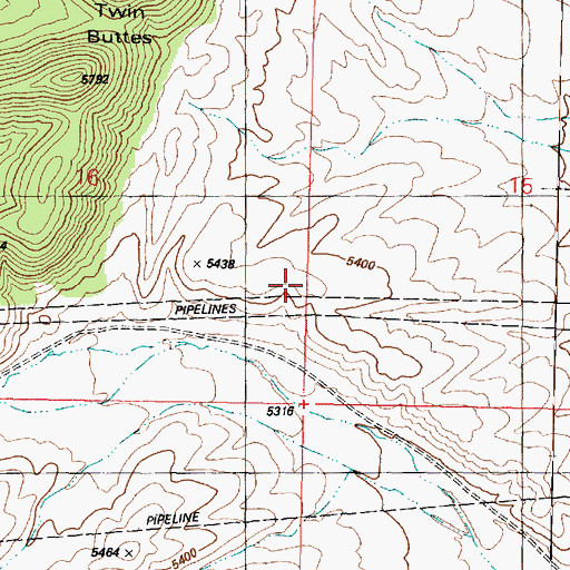 Topographic Map of Slurry Pond Number One Dam, AZ