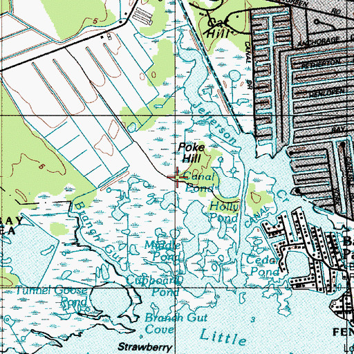 Topographic Map of Poke Hill, DE