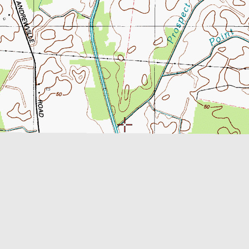 Topographic Map of Prospect Branch, DE