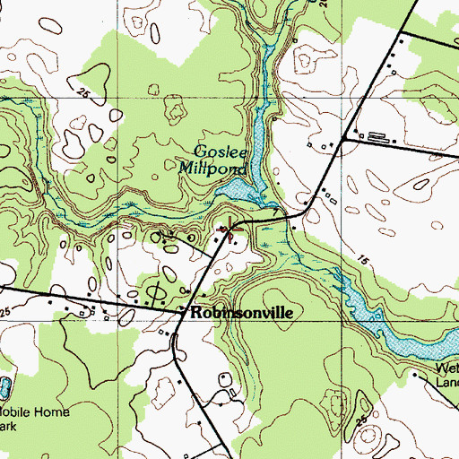 Topographic Map of Rabbits Ferry School, DE