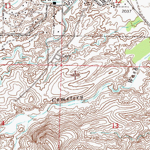 Topographic Map of Sunnycove Dam, AZ