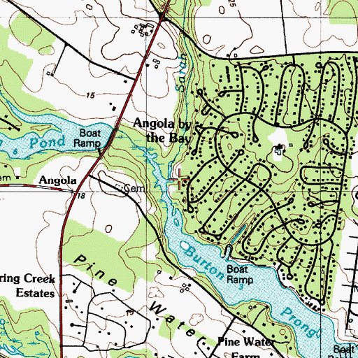 Topographic Map of Sarah Run, DE
