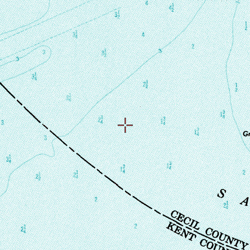 Topographic Map of Sassafras River, MD