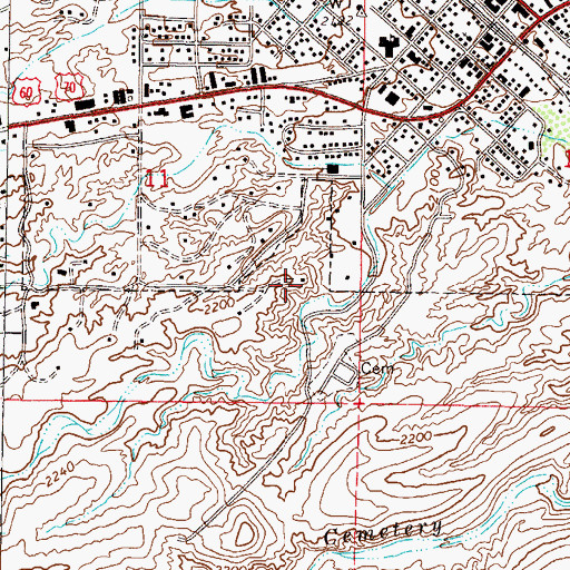 Topographic Map of Sunset Dam, AZ