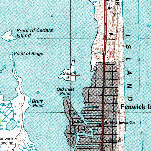 Topographic Map of Seal Island, DE