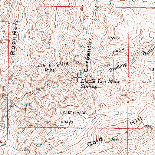 Topographic Map of Swilling Gulch, AZ