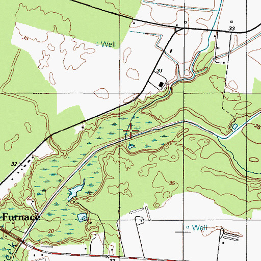 Topographic Map of Shorts Ditch, DE
