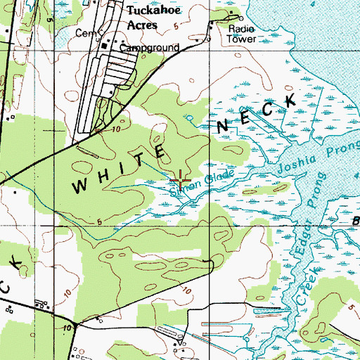 Topographic Map of Simon Glade, DE