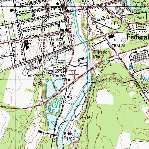 Topographic Map of Tanyard Branch, DE