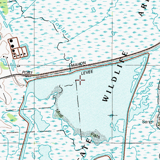 Topographic Map of Taylors Gut, DE