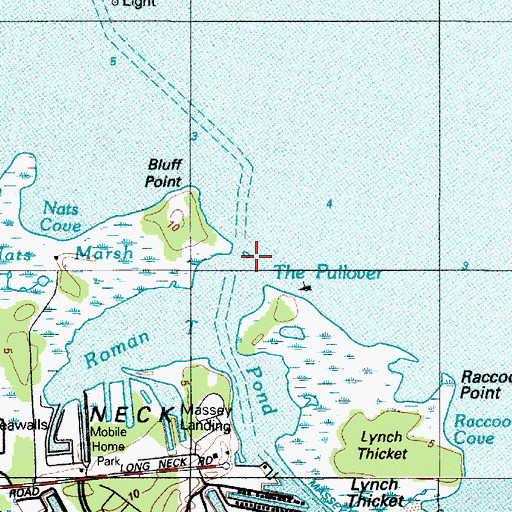Topographic Map of The Pullover, DE