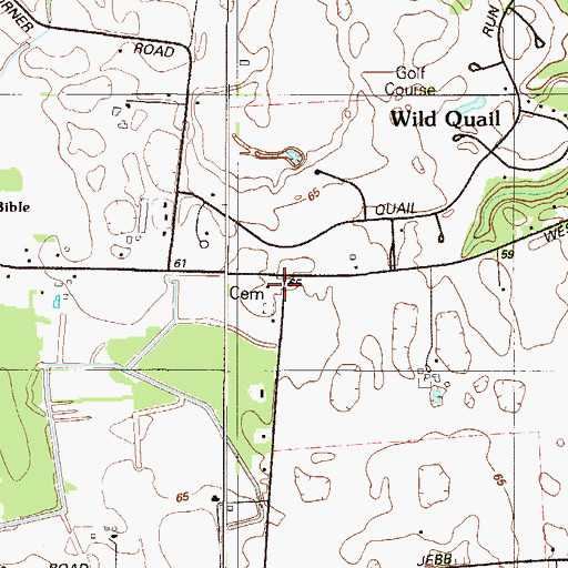 Topographic Map of Union Church, DE