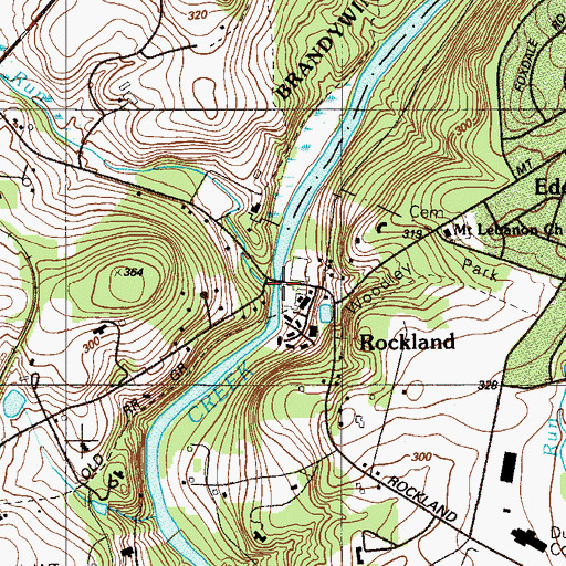 Topographic Map of Wilson Run, DE
