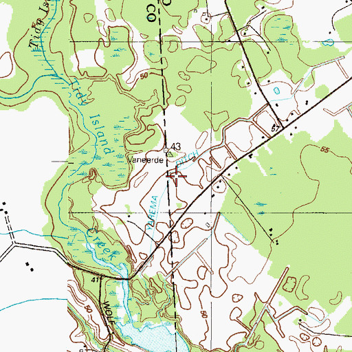 Topographic Map of Yarema Ditch, DE