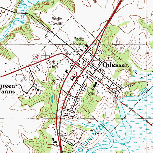 Topographic Map of Corbit School, DE