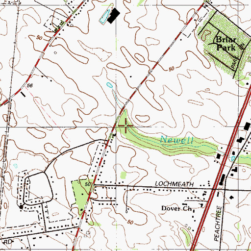 Topographic Map of Nellie Hughes Stokes Elementary School, DE