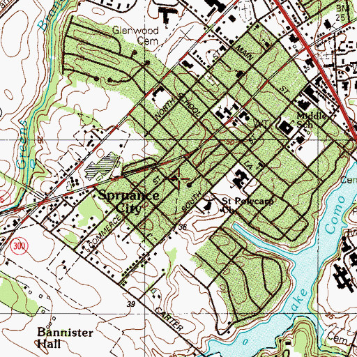 Topographic Map of Wesleyan Church, DE