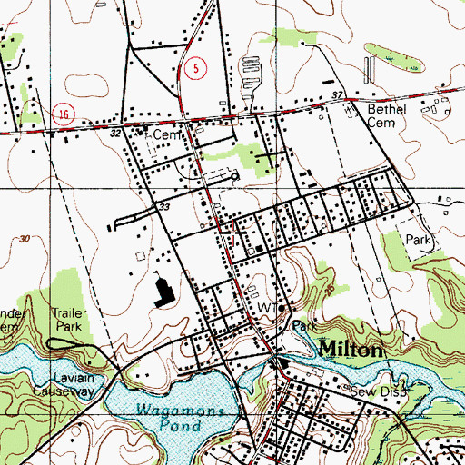 Topographic Map of Grace Church, DE