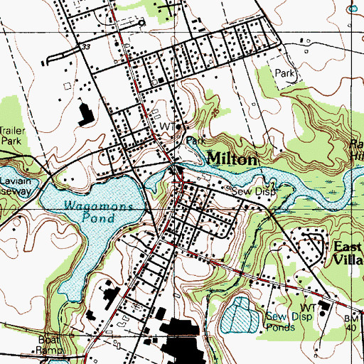 Topographic Map of Goshen United Methodist Church, DE