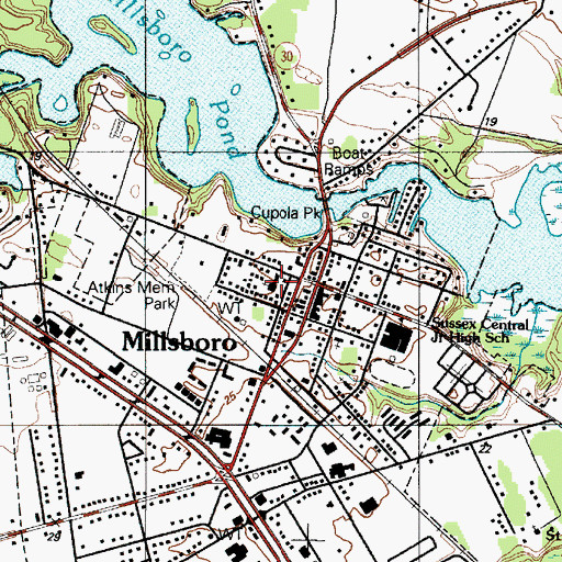 Topographic Map of Saint Marks Church, DE
