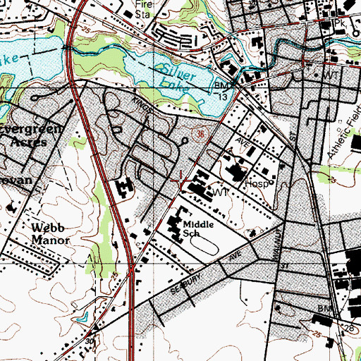 Topographic Map of Reformation Lutheran Church, DE