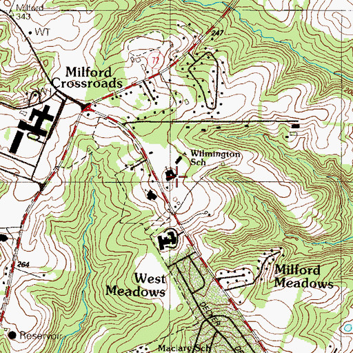 Topographic Map of Evangelical Presbyterian Church, DE