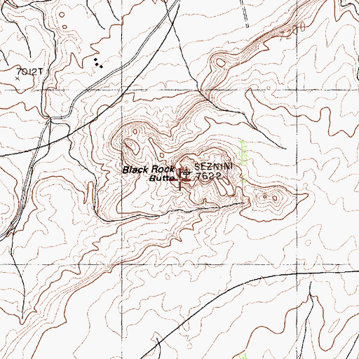 Topographic Map of Ata Deeza, AZ