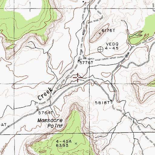 Topographic Map of Bear Trail Canyon, AZ