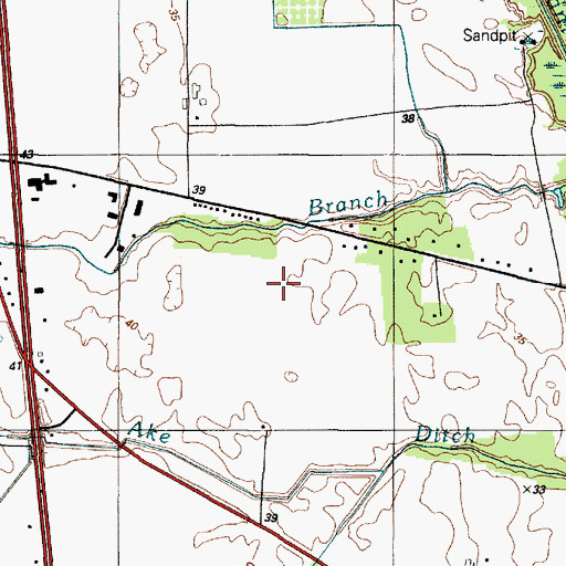 Topographic Map of Saint Edmonds Catholic Church, DE