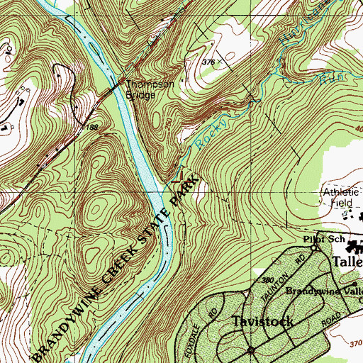 Topographic Map of Young (historical), DE