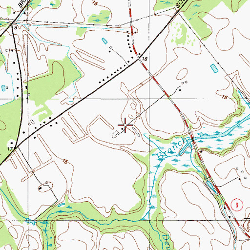 Topographic Map of Wheel of Fortune, DE