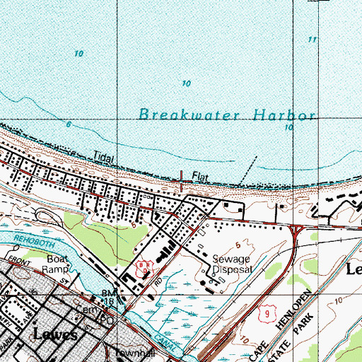 Topographic Map of Maulls Wharf (historical), DE