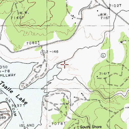 Topographic Map of Black Pinnacle Campground, AZ