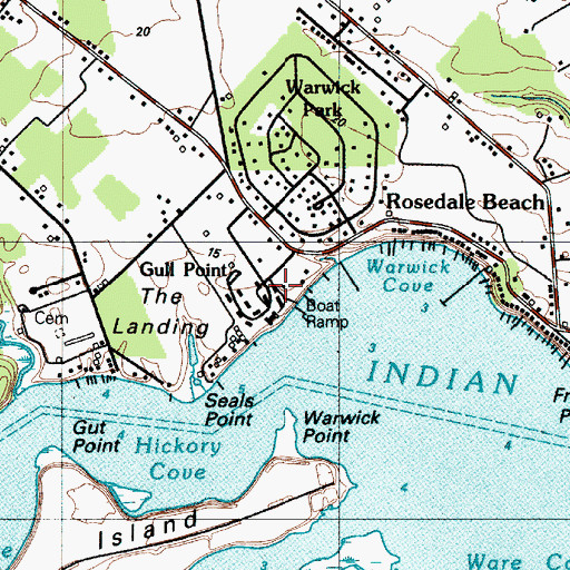 Topographic Map of Gull Point, DE