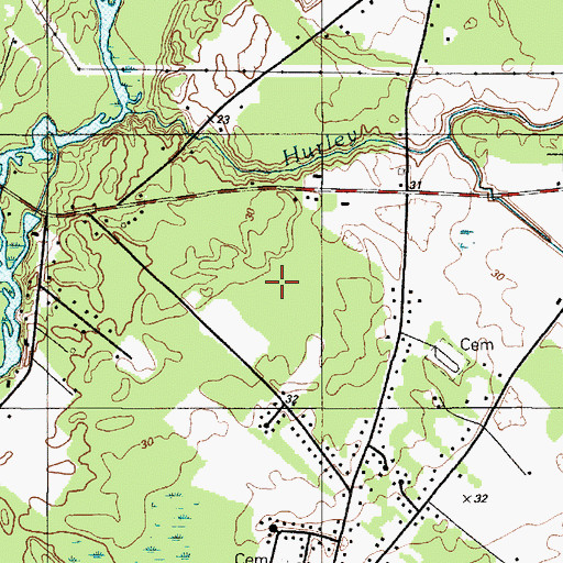 Topographic Map of Ruth Harbor, DE