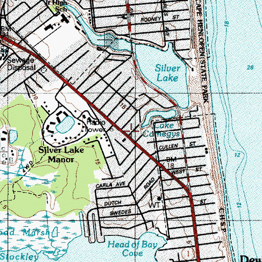 Topographic Map of Killens Addition, DE