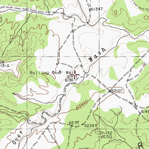 Topographic Map of Boiling Over Well, AZ