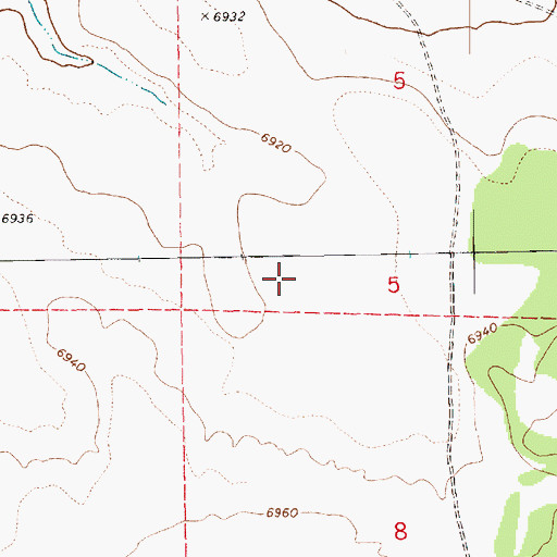 Topographic Map of Callero Well, AZ