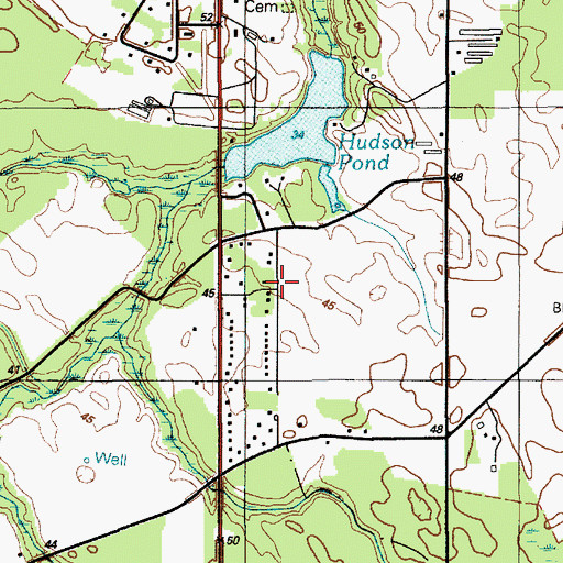 Topographic Map of Tessie-Maringola Estates, DE