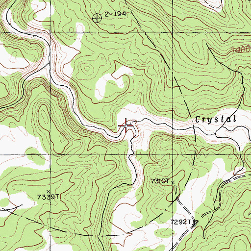 Topographic Map of Cattail Wash, AZ