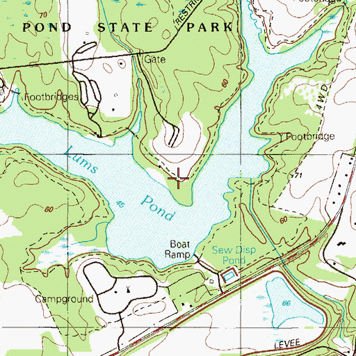 Topographic Map of Little Jersey, DE
